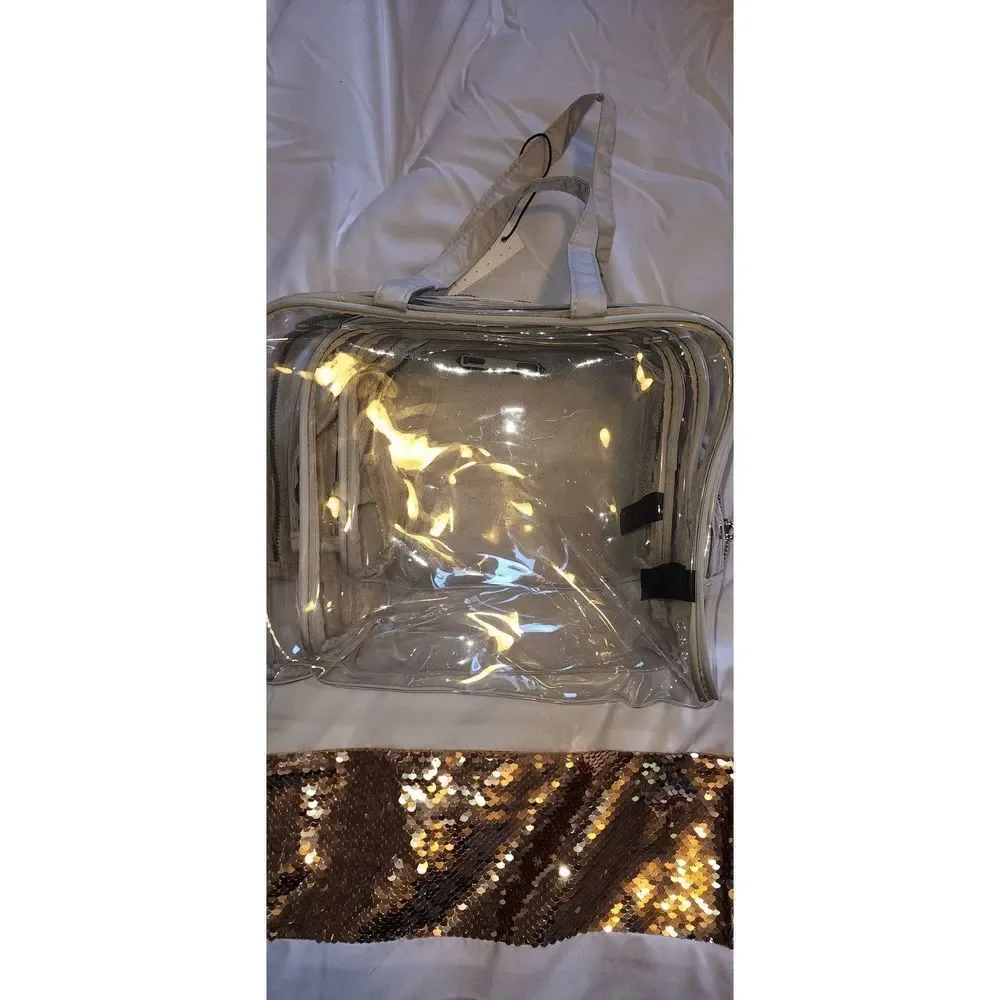 Aimee Kestenberg Vanilla w Silver Nesting Travel Bags